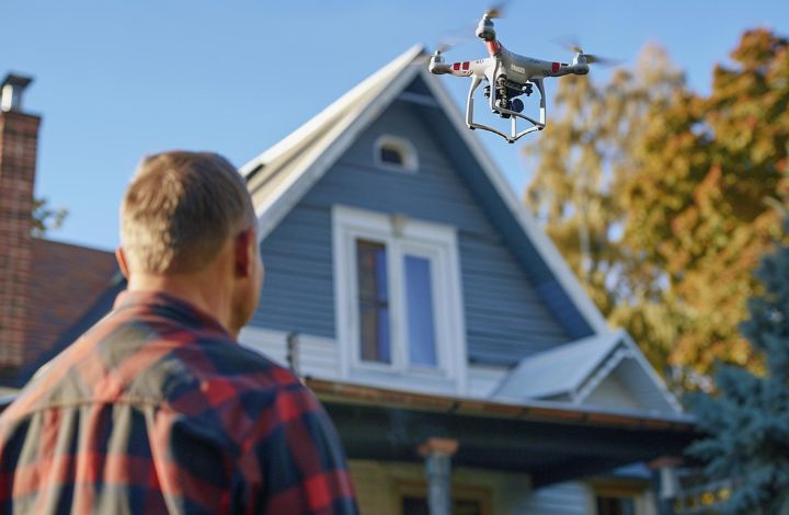 Drone roof inspection