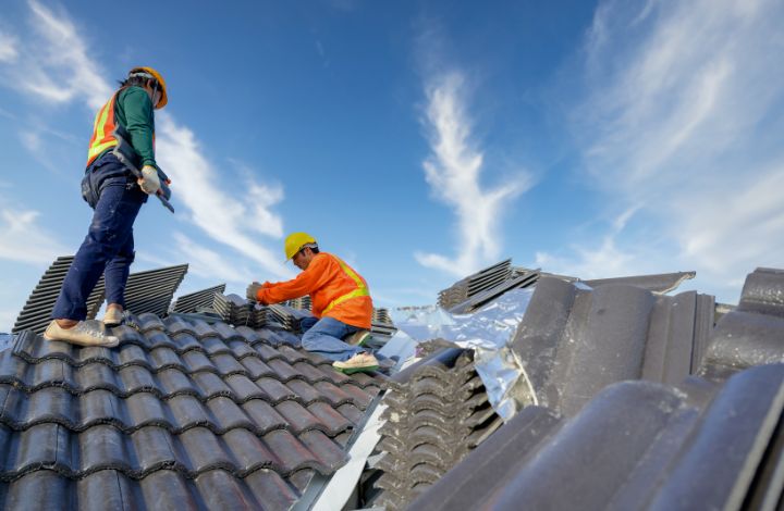 New roof installation