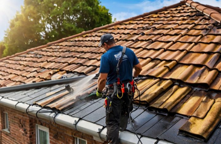 Roof cleaning services