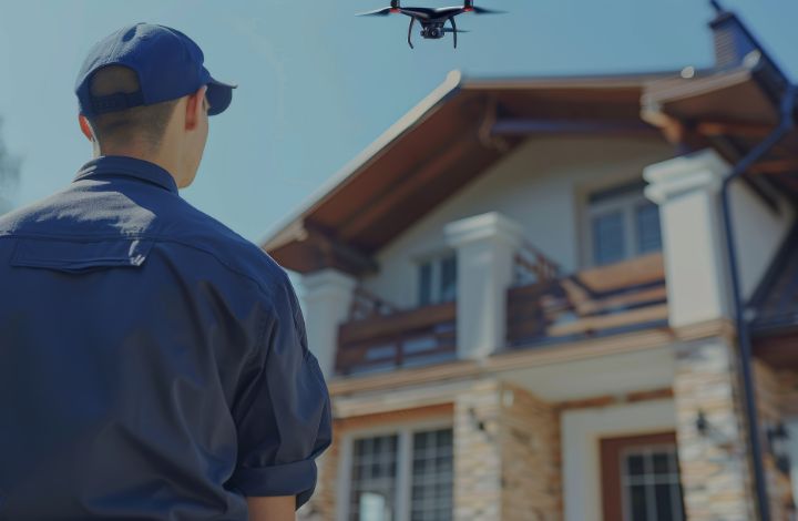 Roof inspections with drones